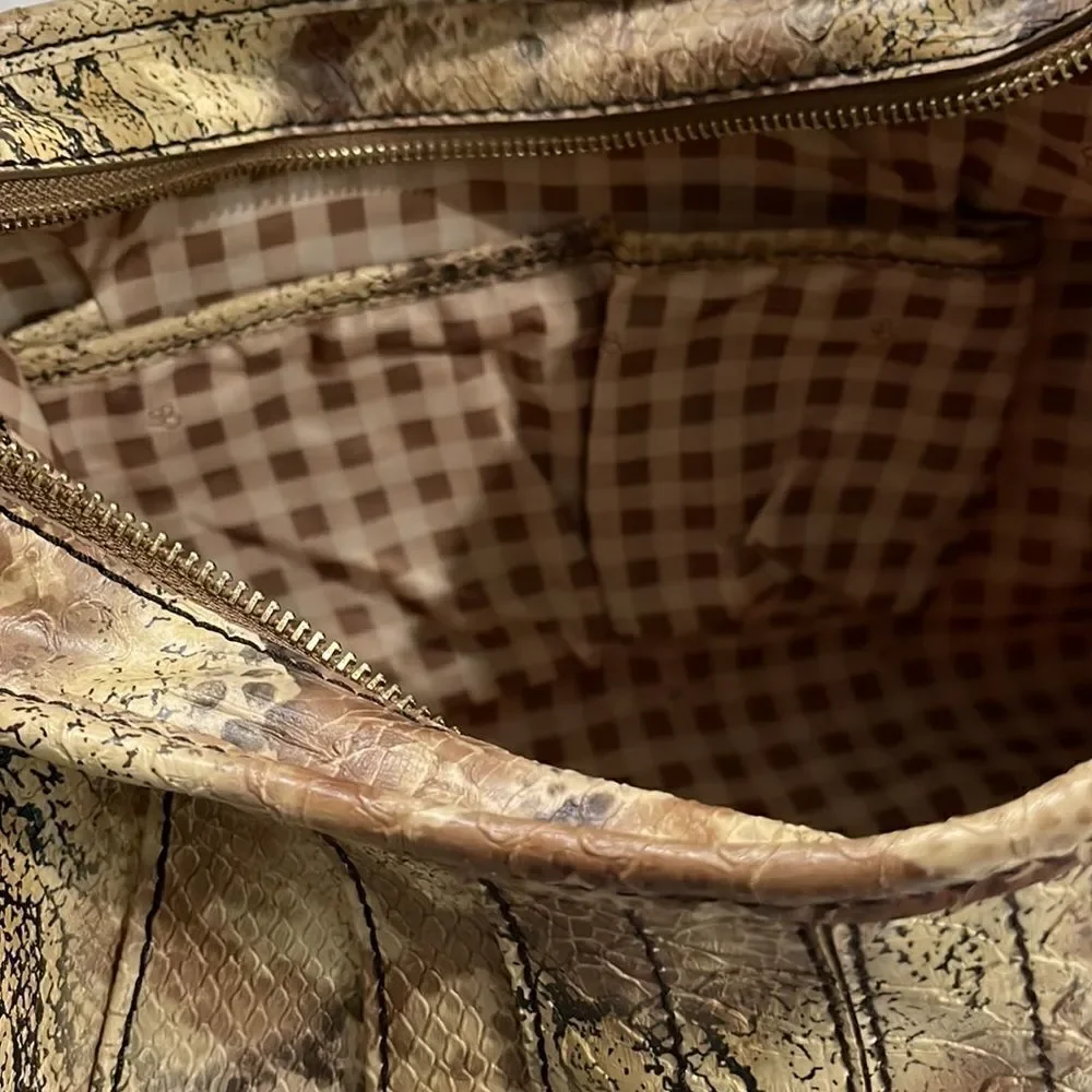 𝅺Jessica Simpson Faux Leather Reptile Print Hobo Bag